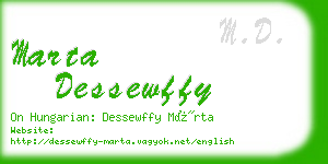 marta dessewffy business card